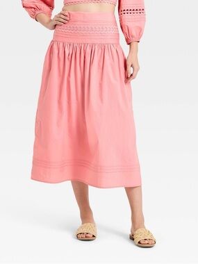 Eyelet Midi Skirt from A New Day NWT szM